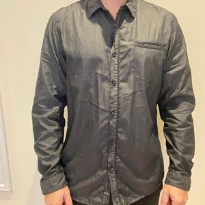 Gun metal guess shirt L